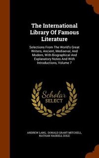 Front cover_The International Library Of Famous Literature