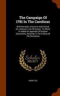 Couverture_The Campaign Of 1781 In The Carolinas