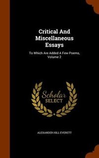 Front cover_Critical And Miscellaneous Essays