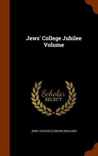 Front cover_Jews' College Jubilee Volume