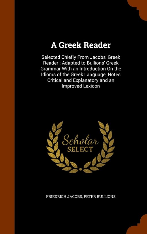 Front cover_A Greek Reader