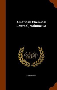 Couverture_American Chemical Journal, Volume 23
