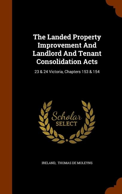 Couverture_The Landed Property Improvement And Landlord And Tenant Consolidation Acts