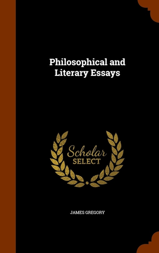 Front cover_Philosophical and Literary Essays