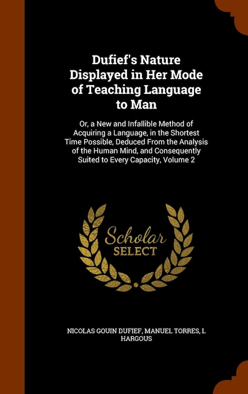 Couverture_Dufief's Nature Displayed in Her Mode of Teaching Language to Man