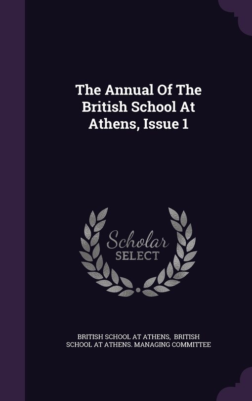 Couverture_The Annual Of The British School At Athens, Issue 1