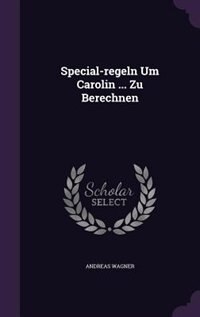 Front cover_Special-regeln Um Carolin ... Zu Berechnen