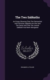 Front cover_The Two Sabbaths