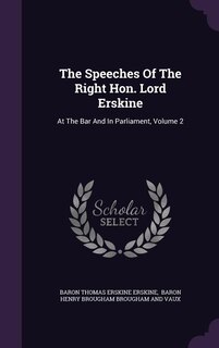 Front cover_The Speeches Of The Right Hon. Lord Erskine
