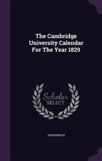 Front cover_The Cambridge University Calendar For The Year 1829