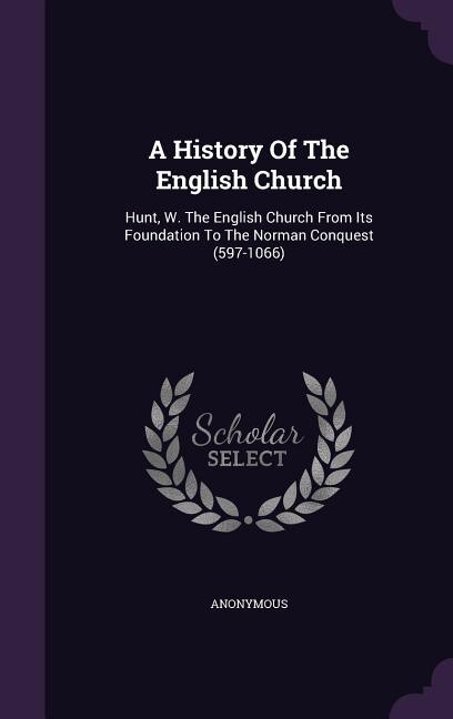 Couverture_A History Of The English Church