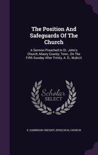 Front cover_The Position And Safeguards Of The Church