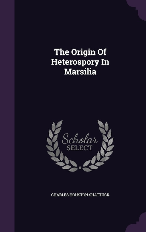 Couverture_The Origin Of Heterospory In Marsilia