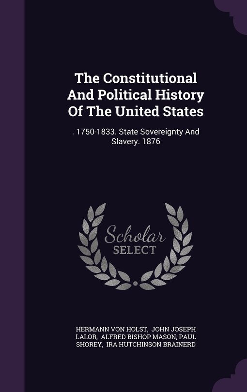 Front cover_The Constitutional And Political History Of The United States