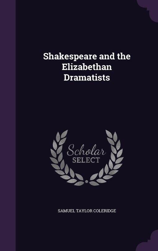 Couverture_Shakespeare and the Elizabethan Dramatists