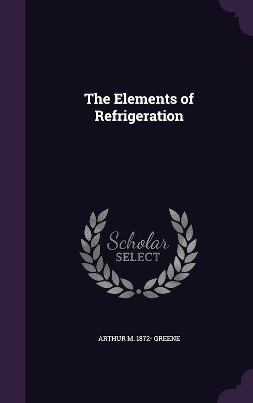 Couverture_The Elements of Refrigeration