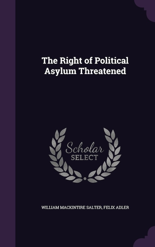 Front cover_The Right of Political Asylum Threatened