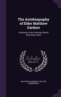 Couverture_The Autobiography of Elder Matthew Gardner