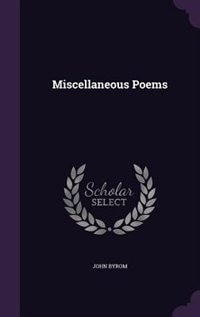 Couverture_Miscellaneous Poems