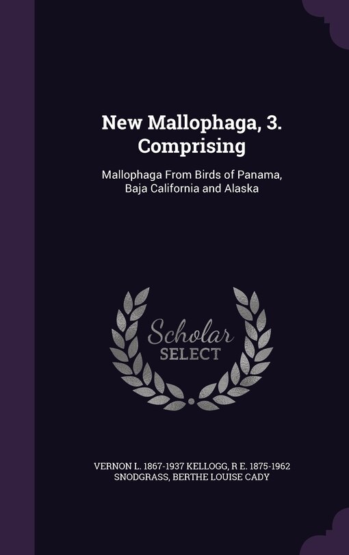 Front cover_New Mallophaga, 3. Comprising
