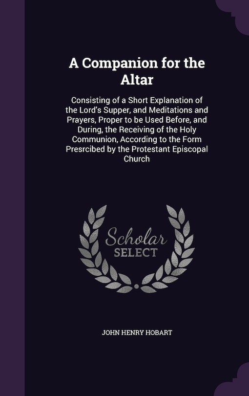 Front cover_A Companion for the Altar