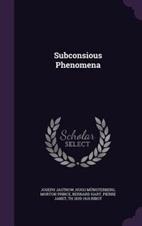 Front cover_Subconsious Phenomena