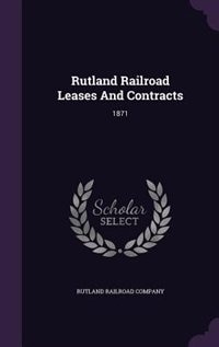 Front cover_Rutland Railroad Leases And Contracts