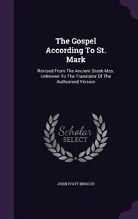 Front cover_The Gospel According To St. Mark