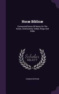 Couverture_Horæ Biblicæ