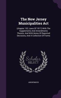 Couverture_The New Jersey Municipalities Act