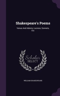 Front cover_Shakespeare's Poems