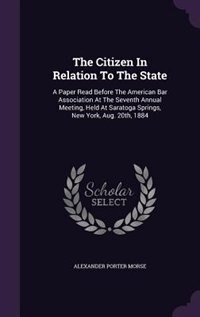 Front cover_The Citizen In Relation To The State