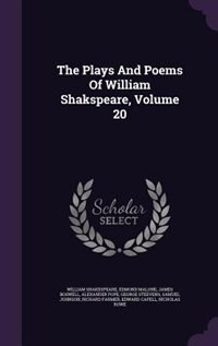 Front cover_The Plays And Poems Of William Shakspeare, Volume 20