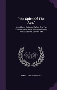 Front cover_the Spirit Of The Age.