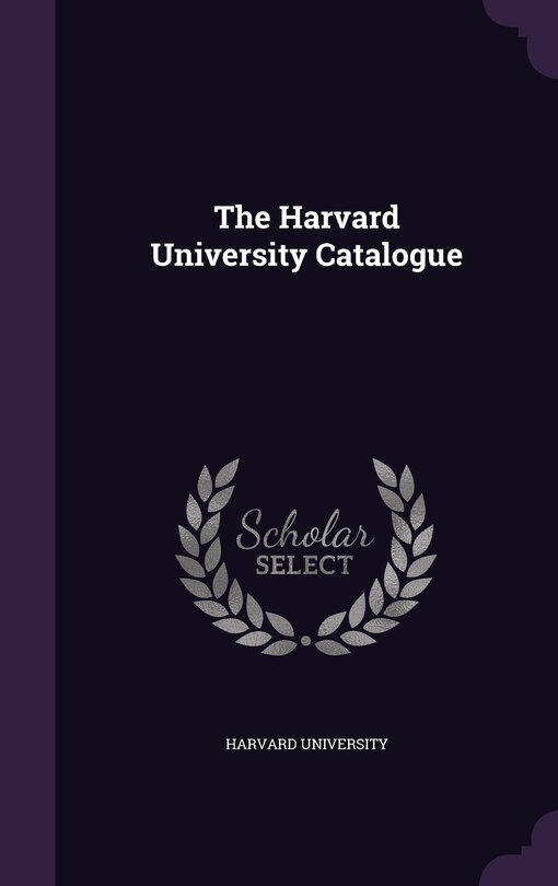 Couverture_The Harvard University Catalogue