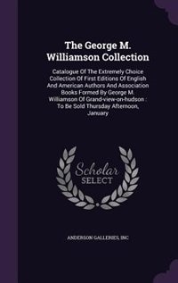 Front cover_The George M. Williamson Collection