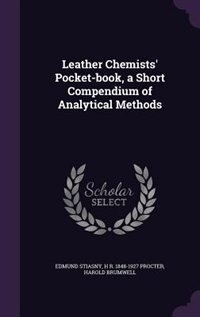 Front cover_Leather Chemists' Pocket-book, a Short Compendium of Analytical Methods