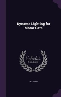 Front cover_Dynamo Lighting for Motor Cars