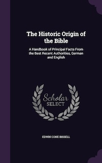 Couverture_The Historic Origin of the Bible