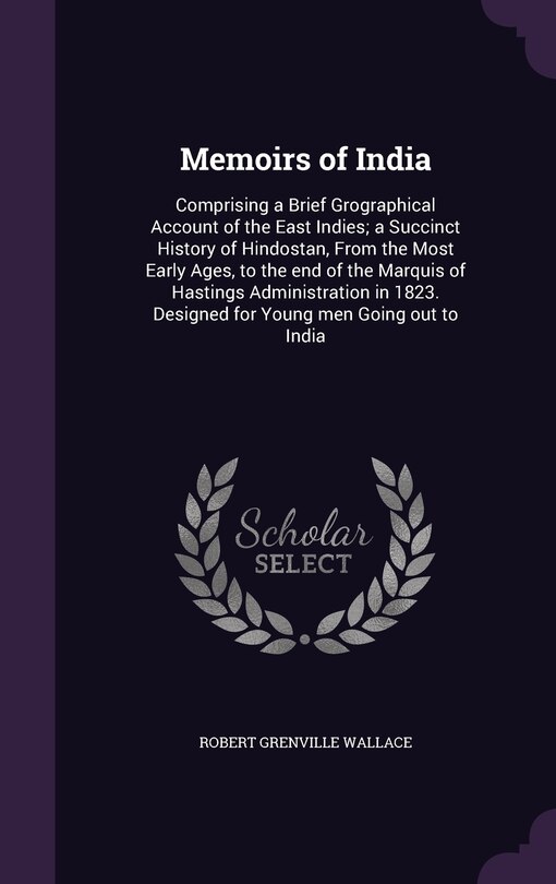 Couverture_Memoirs of India