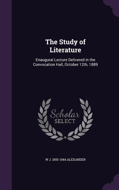 Couverture_The Study of Literature