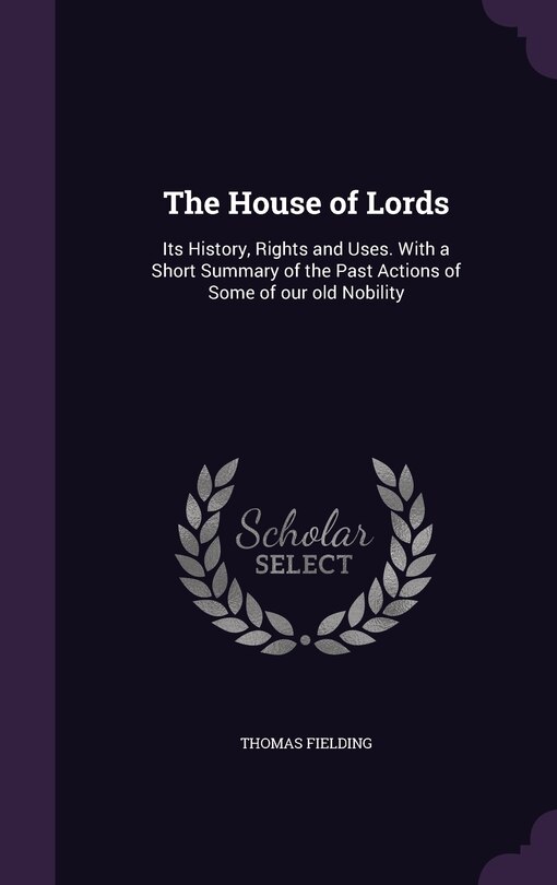 Couverture_The House of Lords