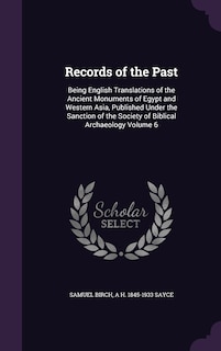 Front cover_Records of the Past