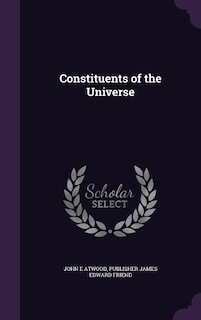 Couverture_Constituents of the Universe