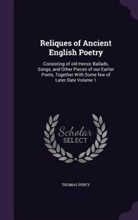 Couverture_Reliques of Ancient English Poetry