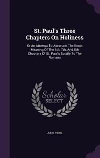 Couverture_St. Paul's Three Chapters On Holiness