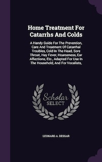 Couverture_Home Treatment For Catarrhs And Colds