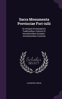 Front cover_Sacra Monumenta Provinciae Fori-iulii