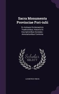 Front cover_Sacra Monumenta Provinciae Fori-iulii