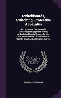 Front cover_Switchboards, Switching, Protective Apparatus
